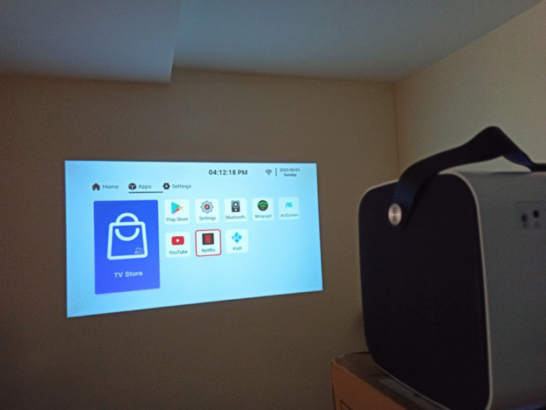 CINEMA AT HOME: A LUMOS RAY Smart Home Projector is for you!