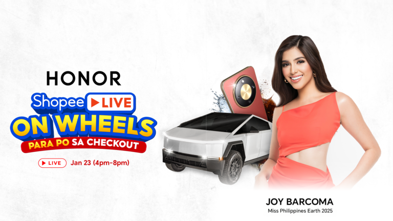 Miss Philippines Earth 2025 Joy Barcoma to Test the Toughness of HONOR X9d 5G on Shopee on Wheels!