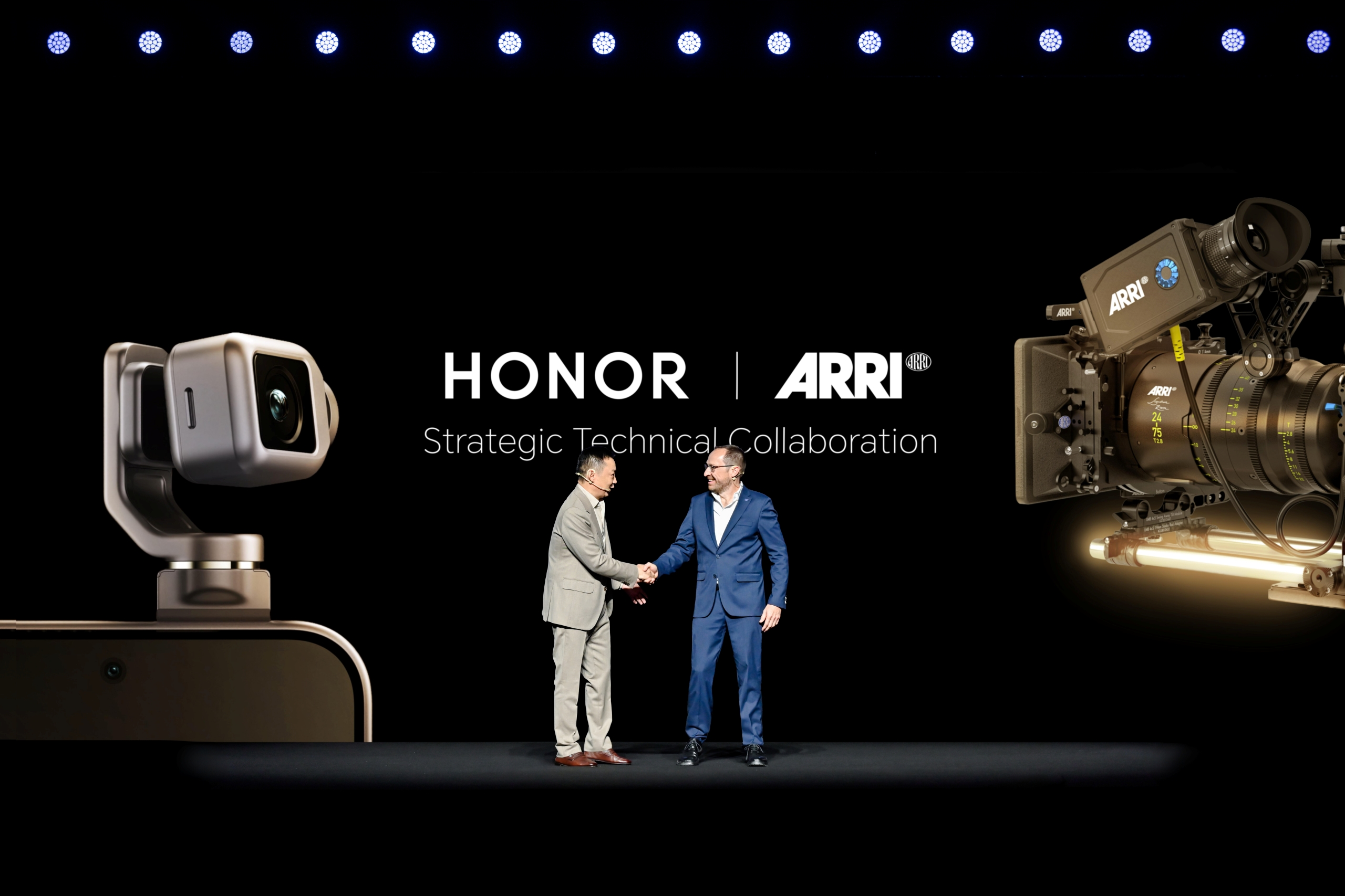 HONOR CEO James Li and ARRI MD David Bermbach