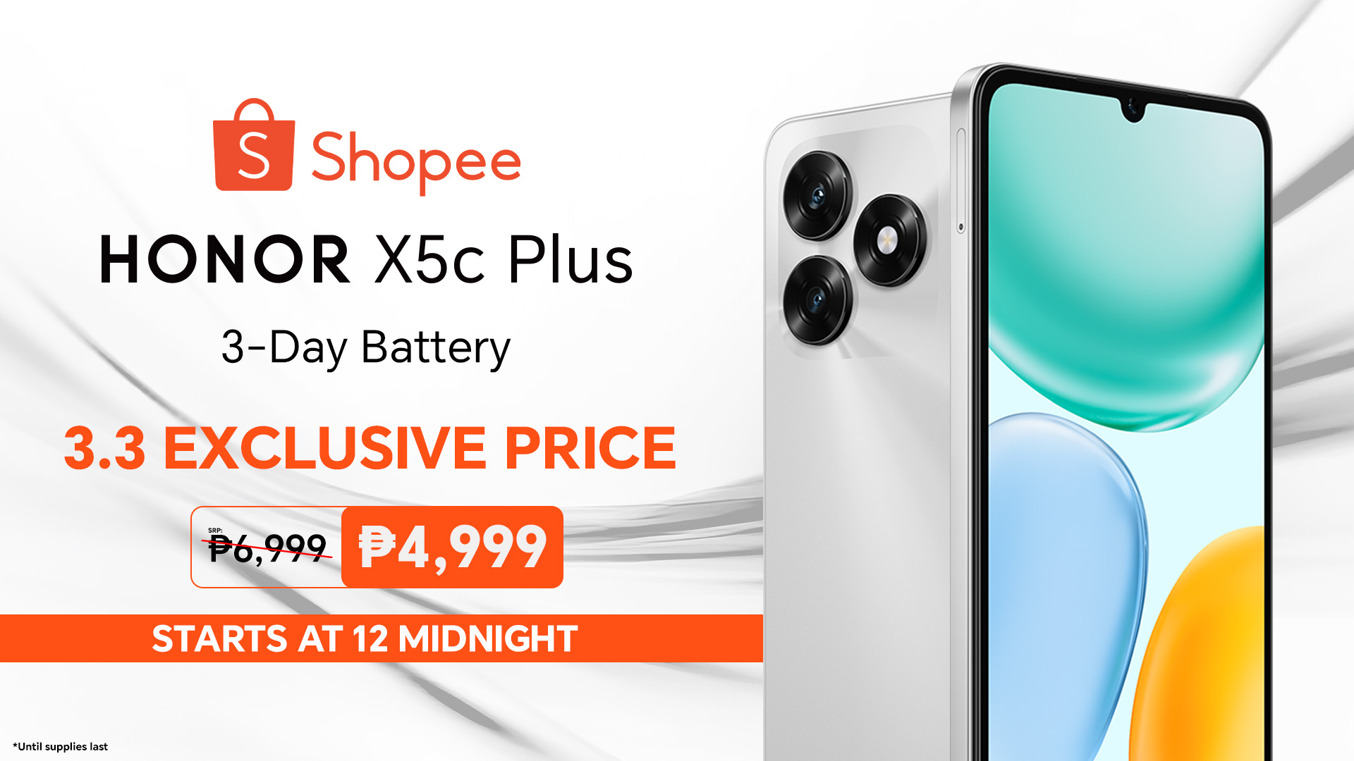 HONOR X5c Plus 3.3 Shopee Exclusive