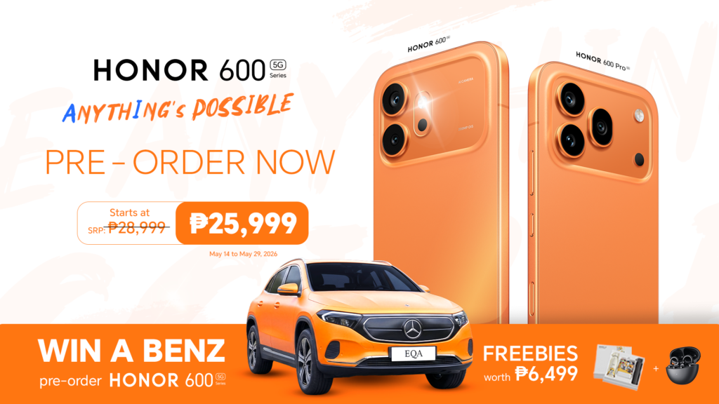 Pre-order the new HONOR 600 Series from just ₱25,999 and drive home a Mercedes-Benz